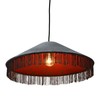 Cotton Velvet Pendant Light with Decorative Fringe Ceiling andKitchen Lights