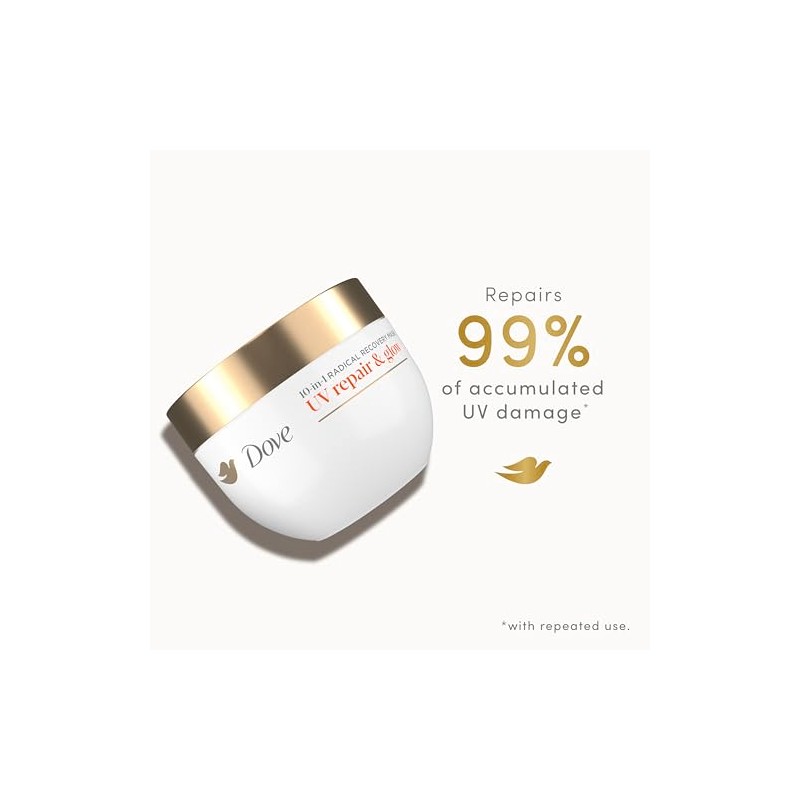 Dove Mascarilla Capilar Repair Glow Recuperación Radical Melting Lumi Beads