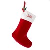THINGS REMEMBERED 21-Inch Red Velvet Stocking (Free Customization)