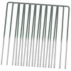 CORHAD 10 pcs Heavy Duty U Shaped Garden Ground Pegs