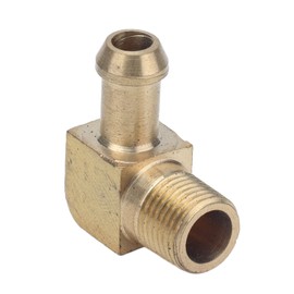 Aramox Turbo Brass Hose Fitting Fit for Garrett, 1/8in 27 NPT Turbocharger Brass Hose Fitting Nipple Corrosion Resistant Replacement