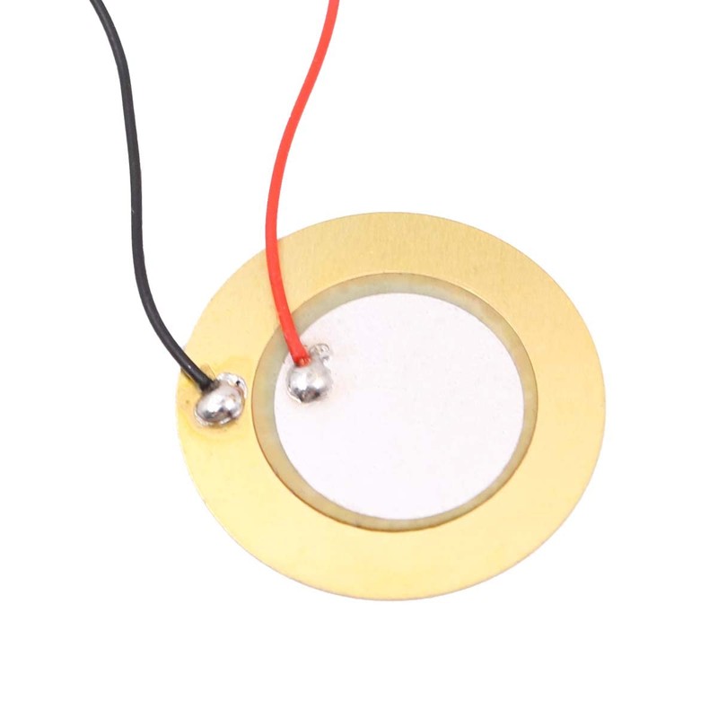 Tiardey 20PCS 27mm Piezo Disc Element Sensor with Leads Mic