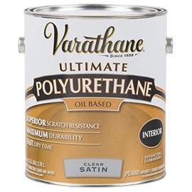 RUST-OLEUM 9131 Varathane Gallon Satin Interior Polyurethane, 1 Gallon, Gold, 128 Fl Oz