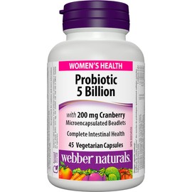 Webber Naturals Women's Multi Probiotic with Cranberry, 45 capsules