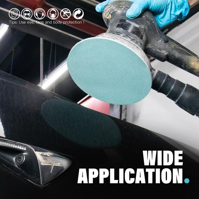 150mm Sanding Discs P5000 Fine Finishing Foam Discs, 15PCS Hook