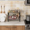 Golpart Small 2 Tier Shelves Storage Wire Shelving Unit Metal