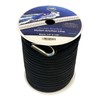 Double Braided Nylon Anchor Line with Stainless Thimble (Black, 1/2-Inch