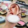 Milishow Travel Mirror with LED Lighted, 1x/10x Magnification Compact Mirror
