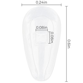 HILEEN 10 Pairs Replacement Nose Pads Nose Pieces for Oakley Wire Tap 2.0 OX5152|Surface Plate OX5132|Tincup OX3184 OX5099|Base Plate OX3232|Wingback SQ OX5148|Conductor OX3186 OX3187