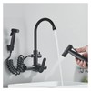 QQAMOGNNK Black Two Mode Kitchen Faucet 304 Steel 360 Rotation