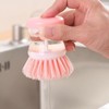 Dish Brush with Soap Dispenser for Dishes, Pots, Pans –