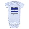 Nicaraguan American Baby Bodysuit Bundle (3 Piece Set), 6-9 Months