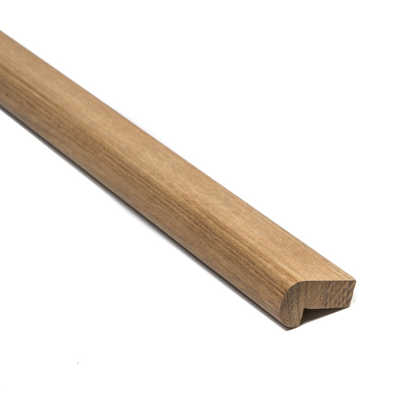 Whitecap 60835 Teak 1-3/8"H x 13/16" W Rail Edge Molding