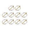sourcing map Pack of 10 Folding Connectors with Ring -