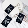 BQTBQT Jack Rackham Flag Keychain Pirate Jack Rackham Flags Key