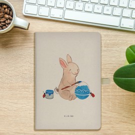 Mr. & Mrs. Panda DIN A5 Baumwoll Notizbuch Hase Marienkäfer - Ostergeschenke, Osterdeko, Geschenk, Ostern Geschenk, Osterhase, Picknicken,