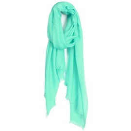 Van Der Rich ® - Soyeuse Scarf, Perfect Blend for Unparalleled Softness 90 cm x 180 cm - Women, Green lake