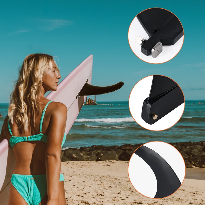 WOUMON Universal SUP Fin,8.5 Inches Paddle Board Fins,Surfboard Fins for