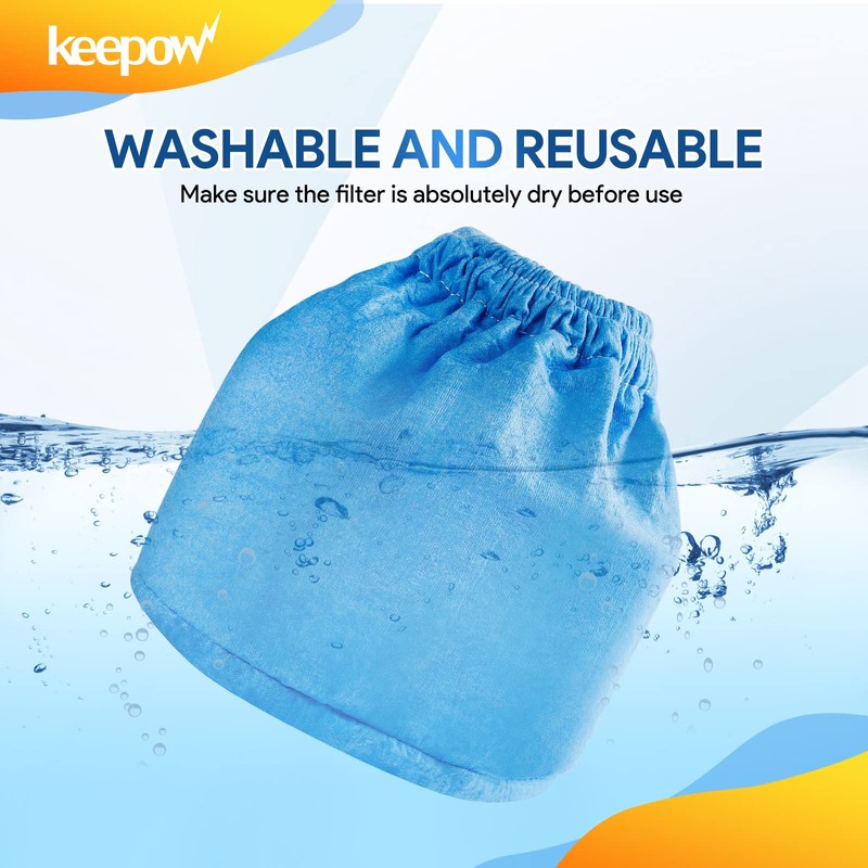 KEEPOW VRC2 Cloth Filter Compatible with Vacmaster 1.5 to 3.2
