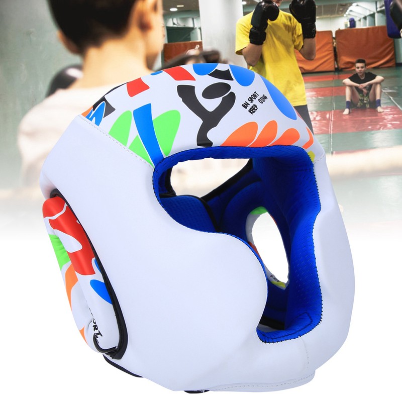 BN FIGHT Graffiti Children Helmet Heads Guard Protective Gear for