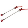 CANSUCC 2pcs Bicycle Wheel Skewer Aluminum Alloy Quick Release Titanium