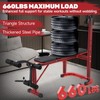 4-In-1 Weight Bench with Squat Rack, 660LBS Workout Bench Press