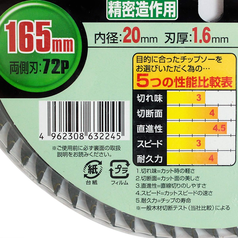iHelp IH-676 Chip Saw 6.5 inches (165 mm) 72P Double-Sided
