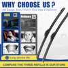 3 Wipers Factory Replacement For Jeep Wrangler 2018 2019 2020