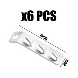 6 Clothes Hanger Connecting Hooks, Stackable Hanger Clips, Wardrobe Clothes Organiser, Space Saving Hanger Accessories, Hanger Connectors, Hanging Hangers