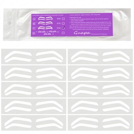 A Pack Of 50 Pairs Disposable Eyebrow Shaping Stickers – Adhesive Stencil Tape for Microblading, Airbrush Brows, and Brow Mapping Guide (50 Pairs Type-C)