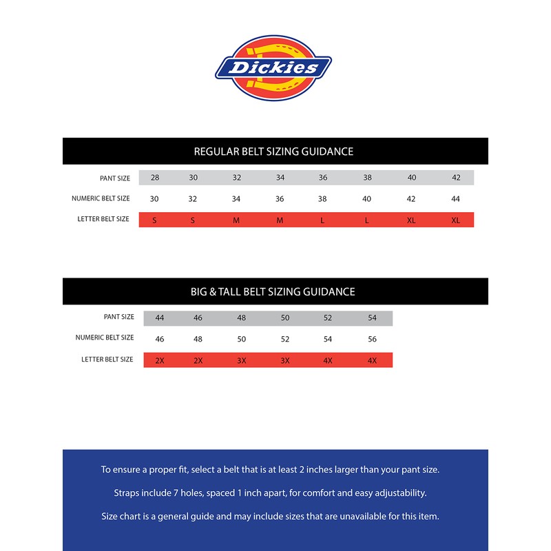 Dickies Cinturón mecánico de piel para hombre, Negro -, S