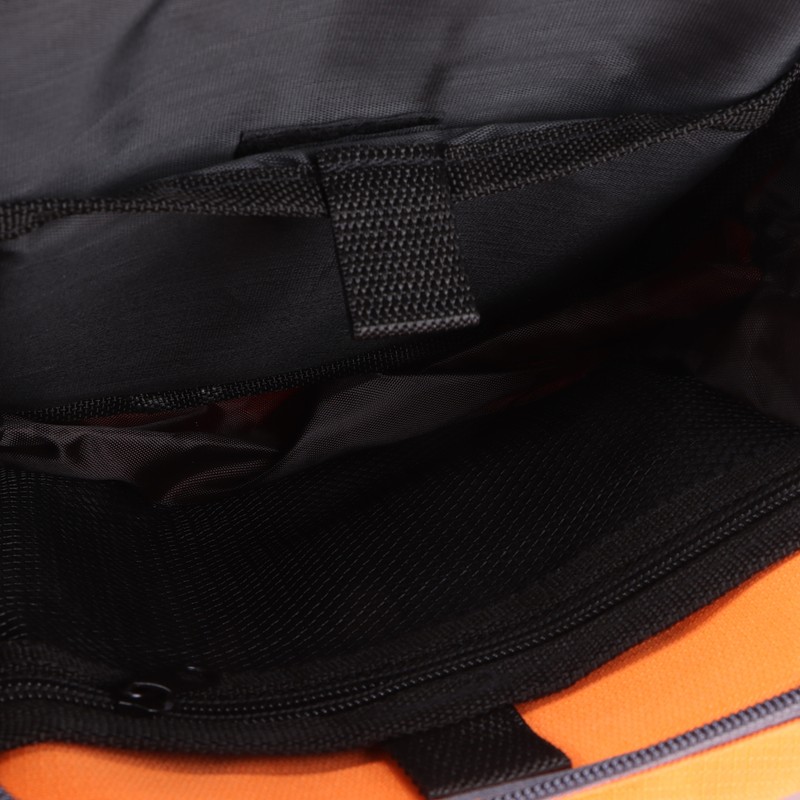 Polyester Multifunctional Fishing Tackle Crossbody Bag with Adjustable Shoulder Straps(Orange