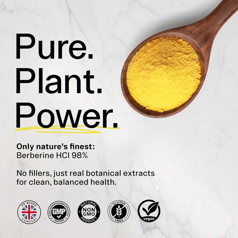 Sacred Summit Pure Berberine 500mg – 10:1 Extract (5000mg Equivalent)