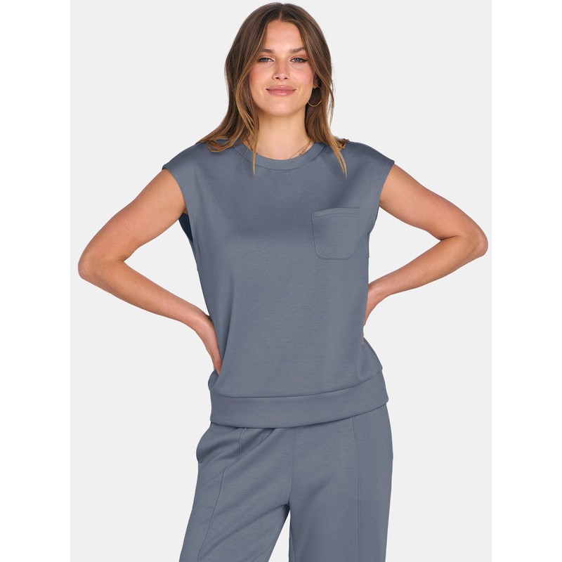 ANRABESS Two Piece Sets for Women Summer Sleeveless Sweatsuits Wide