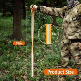 Qaestuan Pack of 3 Deer Drags, Deer Tow Rope, Robust Non-Slip Mountaineering Aid Pull Strap, Deer Drag, Hunting Accessories, Pull Rope, Deer Tow Rope, Portable Orange Wild Mountain Aid for Outdoor