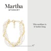 Martha Stewart Five Twisted Strand Pearl and Chain Necklace In