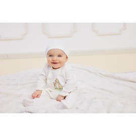 Little Me Unisex Baby 100% Cotton Scratch Free Tag 2-Piece Sleeper, Giraffe, 6 Months