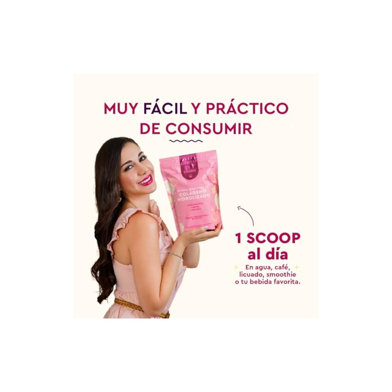Vitatú Colágeno Hidrolizado Ácido Hialurónico Biotina Vitamina Polvo Diseñado Mujeres