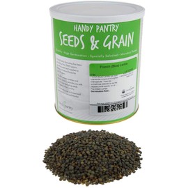 Organic French Lentil Sprouting Seeds - 5 Lb - French Lentils - Perfect for Edible Seeds, Gardening, Hydroponics, Salad, Soup, Sprouts & Food Storage
