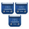 3-Pack 7FC Ceramic Pet Clipper Blades Compatible with Andis