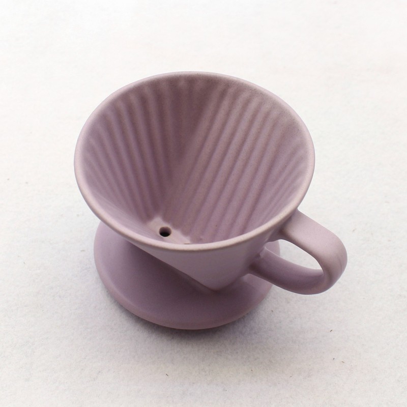 Dalsalt handmade ceramic hand dripper color dripper (14 colors), lavender