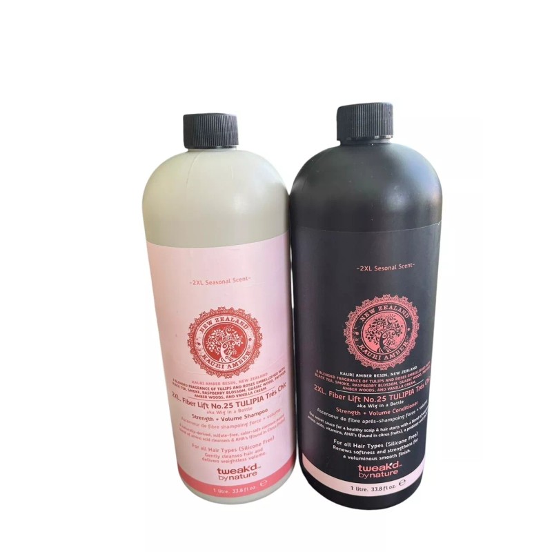 Tweak'd by Nature Shampoo & Conditioner 33.8 oz ~ Tulipia