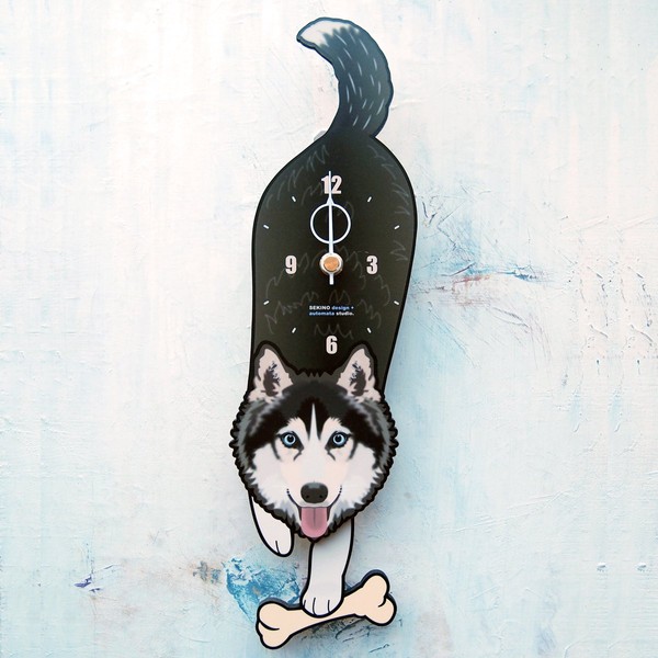 D – 154 Siberian Husky – Pet Pendulum Clock