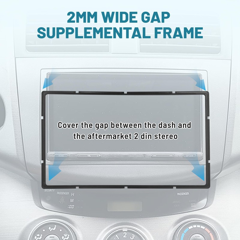 NuIth Double DIN Radio Dash Kits for 2006-2012 Toyota RAV4,