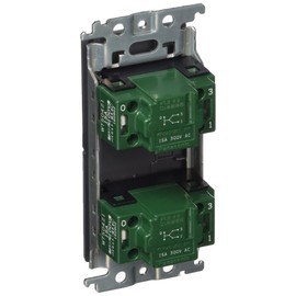 Panasonic WTT52422S2 Round Embedded Pilot Firefly Double Switch C, Silver Gray