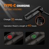 TUNENGE S15 Keychain Flashlight- Super Bright 650 High Lumens,UCB C
