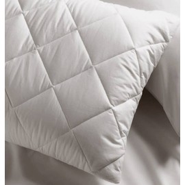 EcoLinen Organic Cotton Quilted Pillow Protector, Std Pair