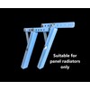 comfee.co.uk Czyz® 4 x Radiator shelf brackets ‘Kinga’ adjustable height,