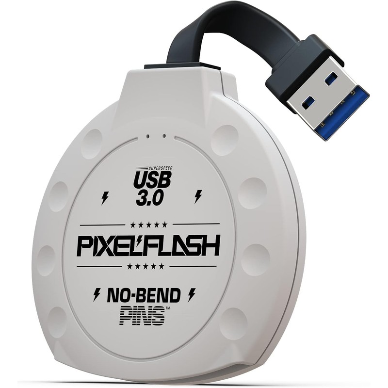 PixelFlash CF Card Reader (White) - Compact Flash Memory Card