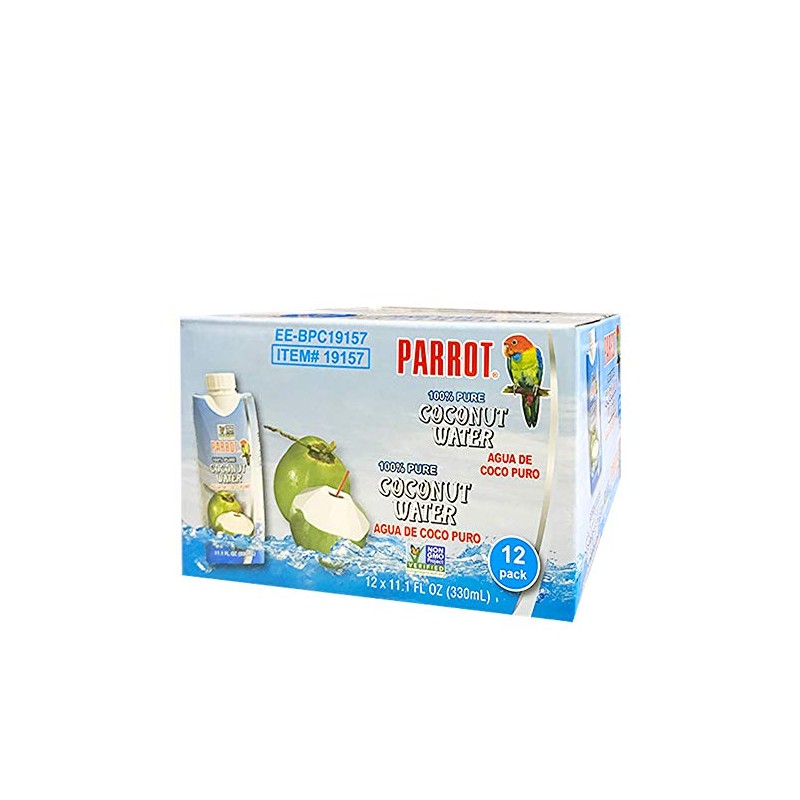 Parrot 100% Pure coconut water 11.10 fl oz 100% Juice